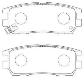 Комплект тормозных колодок AISIN ASN-152